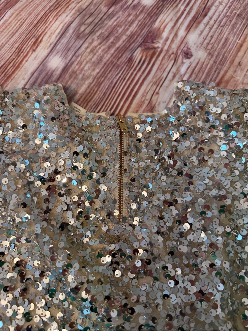 J.Crew Crewcuts girls' sequin puff-sleeve dress size 7 - Picture 7 of 8